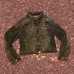 Earl Jeans embellished Jean jacket